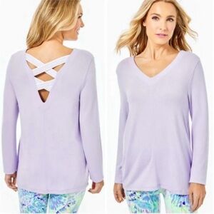 NWT Lilly Pulitzer Areli Pulliver Light Lilac XXL